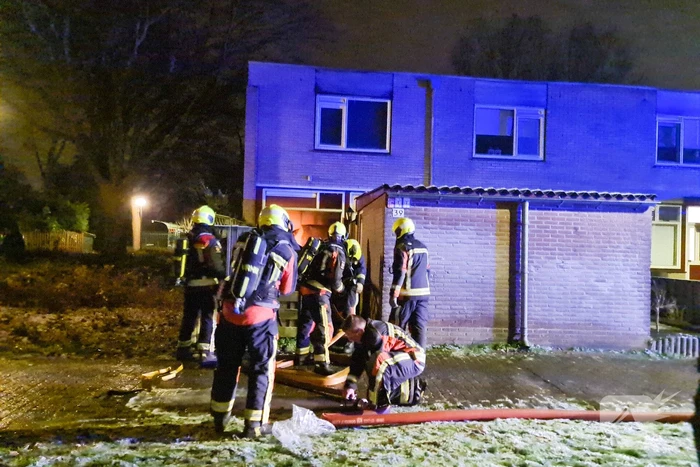 Felle brand in keuken van woning