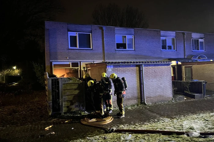 Felle brand in keuken van woning