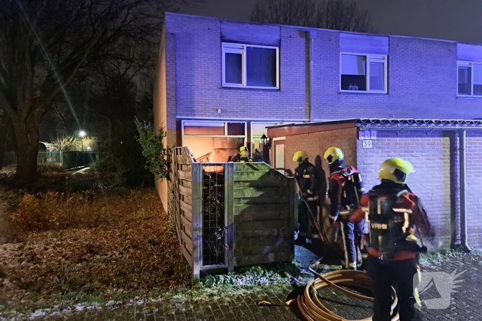 Felle brand in keuken van woning