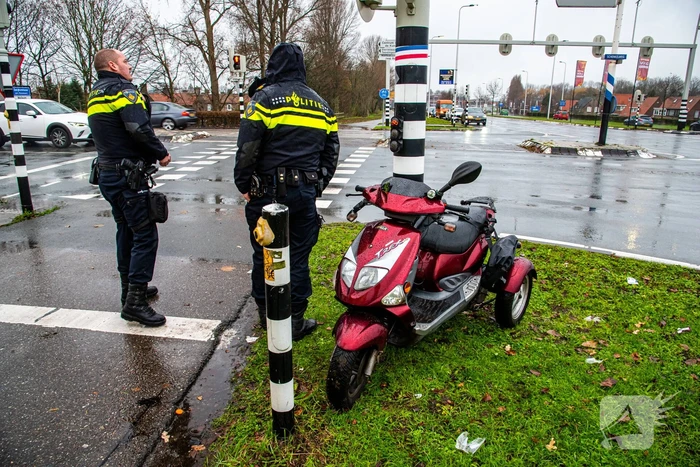 Botsing tussen auto en scooter