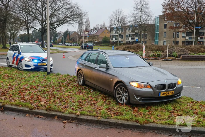 Fietser aangereden op rotonde