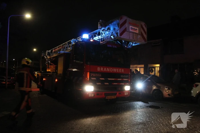 Veel bekijks bij brand in schoorsteen