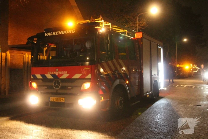 Veel bekijks bij brand in schoorsteen