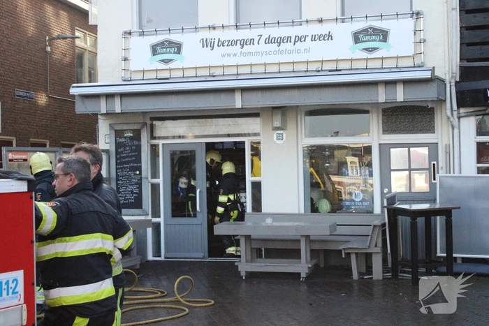 Brand in cafetaria Tammy's