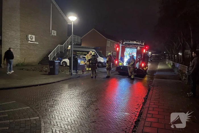 Brand in container snel geblust