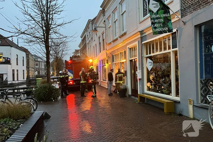 Vast gelopen koffiemachine zorg voor brand