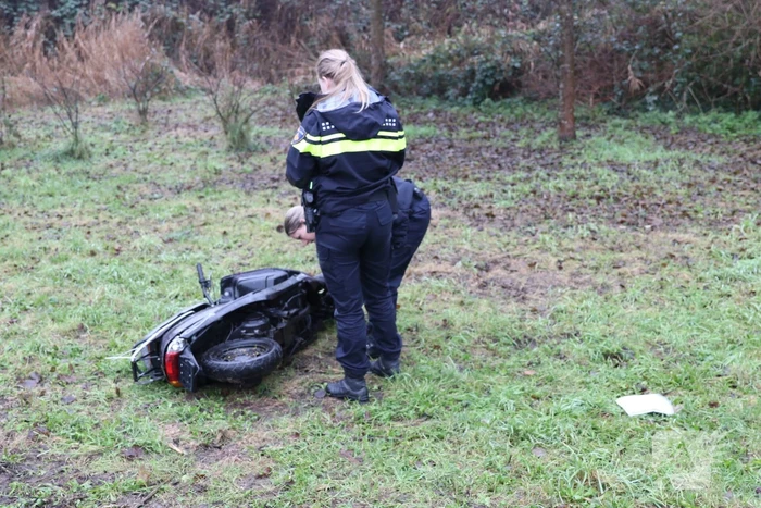 Verlaten scooter zorgt voor melding persoon te water