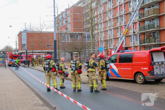Zeer grote brand in meterkast woning