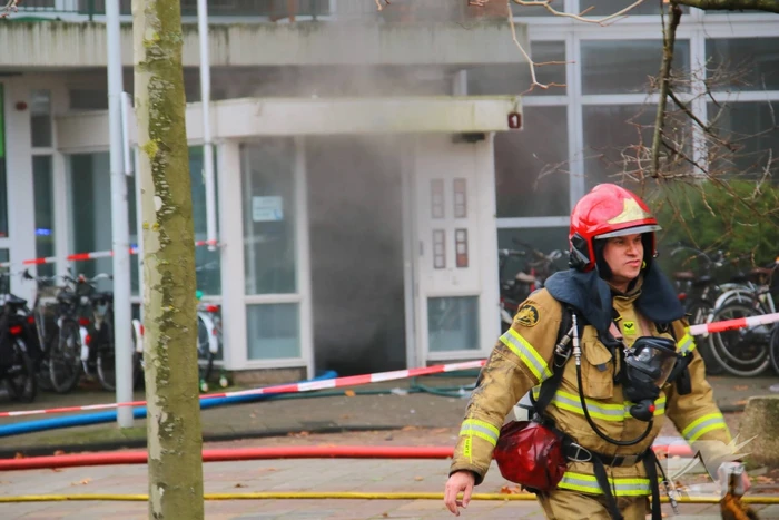 Zeer grote brand in meterkast woning