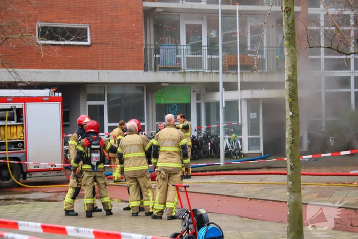 Zeer grote brand in meterkast woning