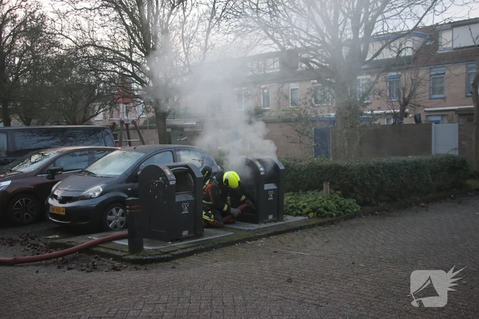 Ondergrondse containerbrand snel geblust