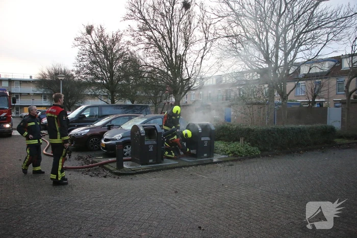Ondergrondse containerbrand snel geblust
