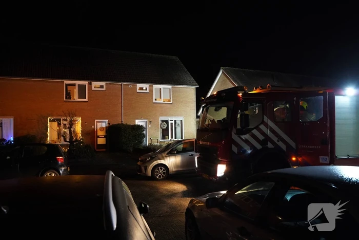 Brandende tafel in woning