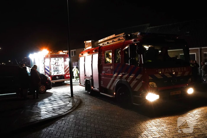 Brandende tafel in woning