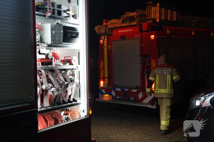 Brandende tafel in woning