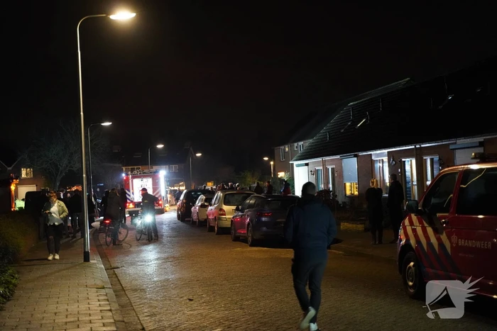 Brandende tafel in woning