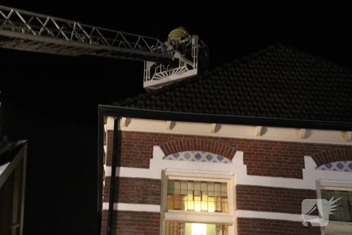 Brandweer ingezet bij brand in schoorsteen van woning