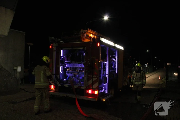 Brand in controle ruimte van sluizen
