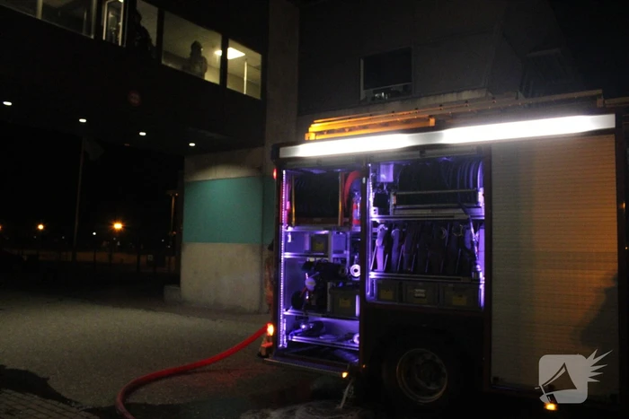 Brand in controle ruimte van sluizen