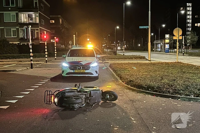 Scooterrijder gewond bij aanrijding