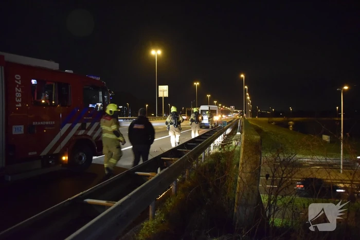 Rookontwikkeling in bestelbus met 130 kilo vuurwerk