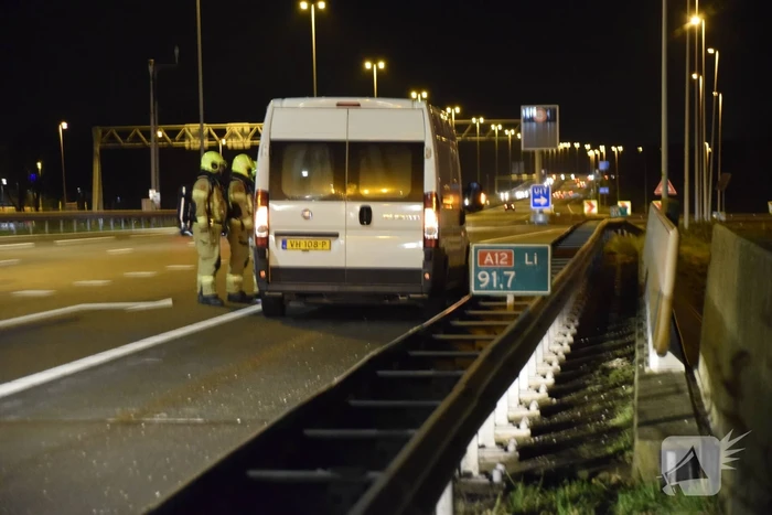 Rookontwikkeling in bestelbus met 130 kilo vuurwerk