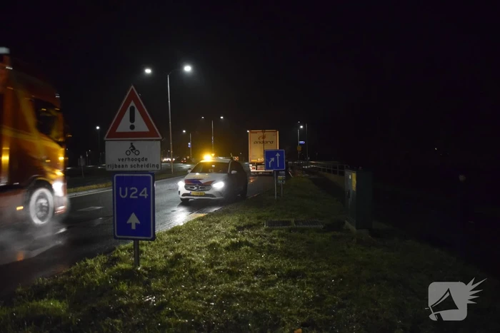 Voetganger aangereden door vrachtwagen