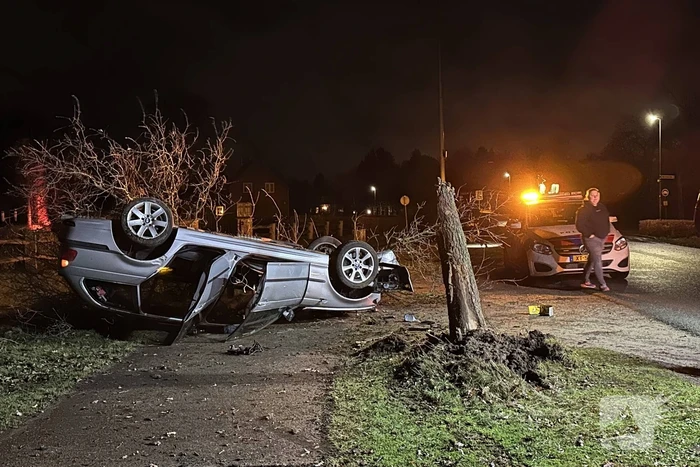Bestuurder gewond na eenzijdige aanrijding met boom
