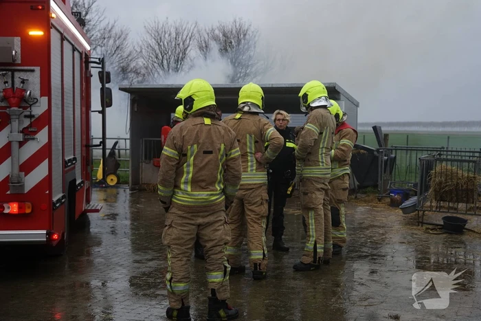 Flinke brand in boerderij blijkt buitenbrand