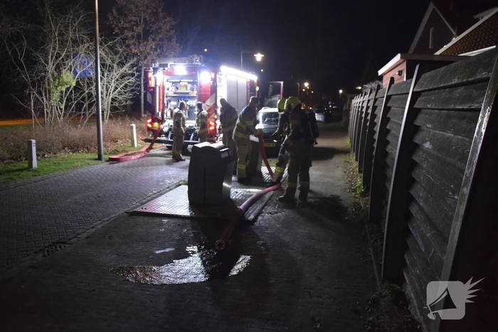 Container in brand gezet door vuurwerk