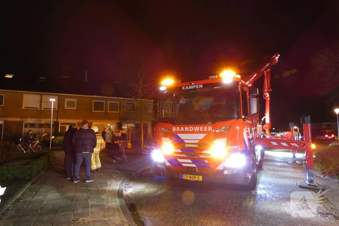 Veel bekijks bij brand op zolder