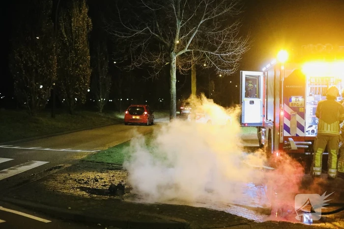 In brand gestoken pallets geblust
