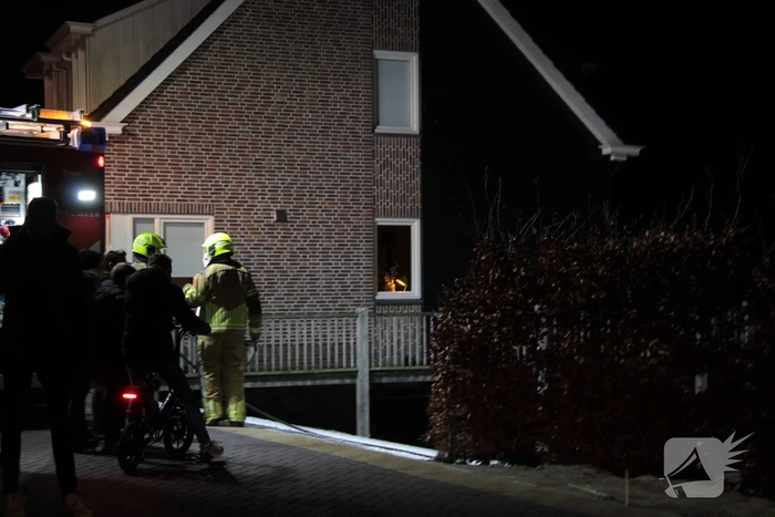 Brand in schuur met vuurwerk
