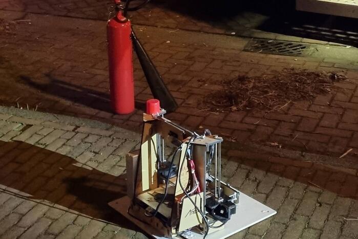 Brand door 3D printer in woning