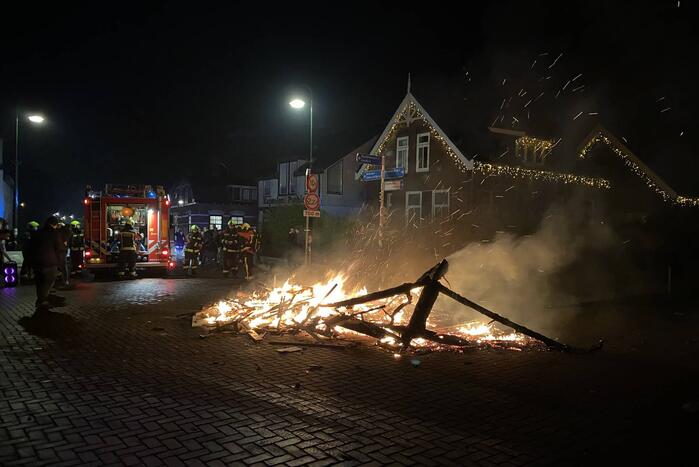 Caravan volledig uitgebrand