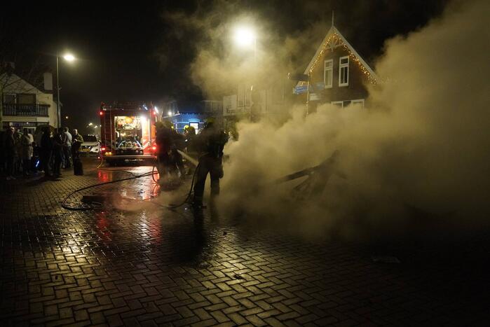 Caravan volledig uitgebrand