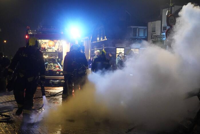 Caravan volledig uitgebrand