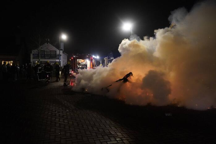 Caravan volledig uitgebrand