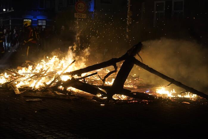 Caravan volledig uitgebrand