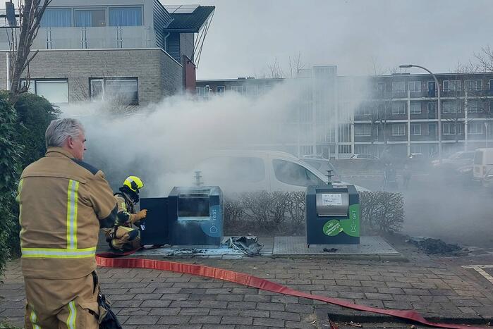 Rookontwikkeling bij brand in container