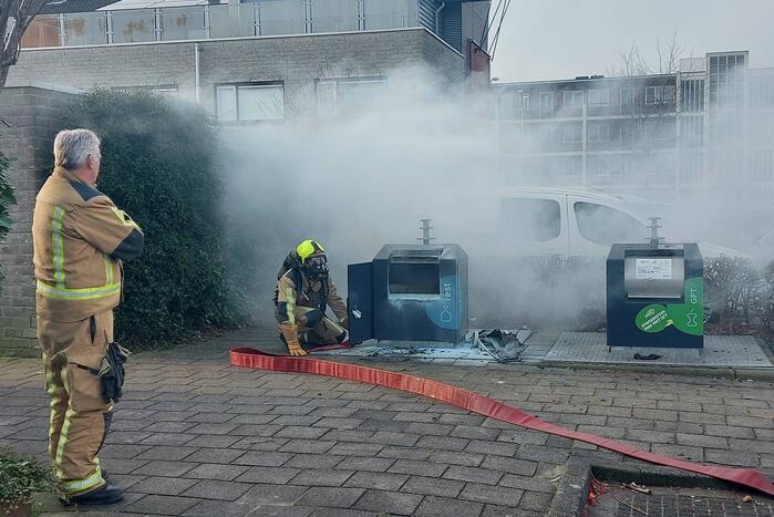 Rookontwikkeling bij brand in container