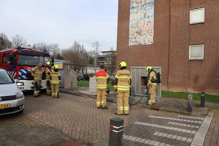 Brand in ondergrondse container