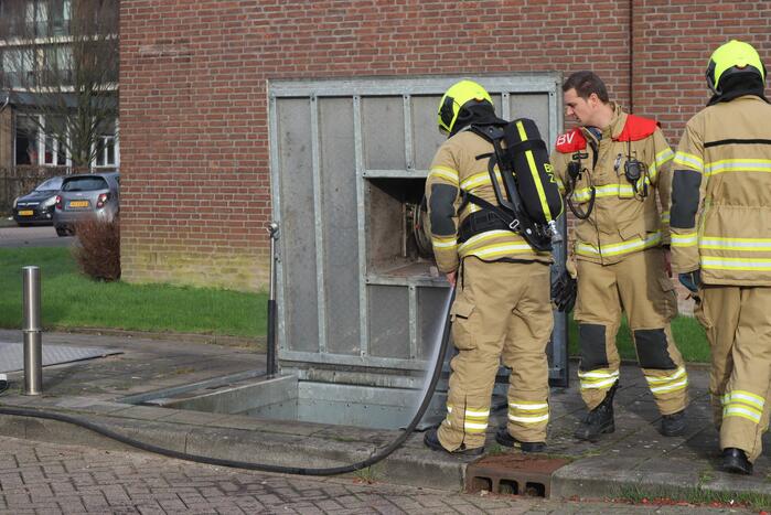 Brand in ondergrondse container