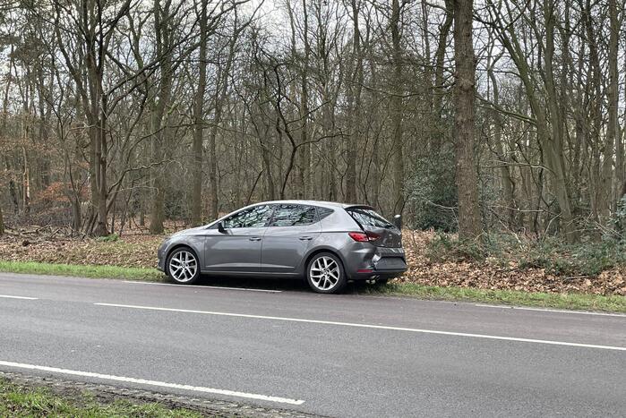 Twee auto's op elkaar geklapt