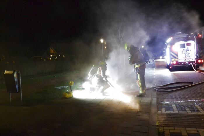 Veel rookontwikkeling door containerbrand