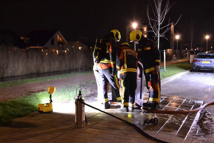 Veel rookontwikkeling door containerbrand