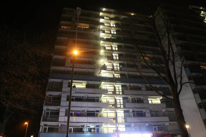 Veel schade na brand in flatwoning