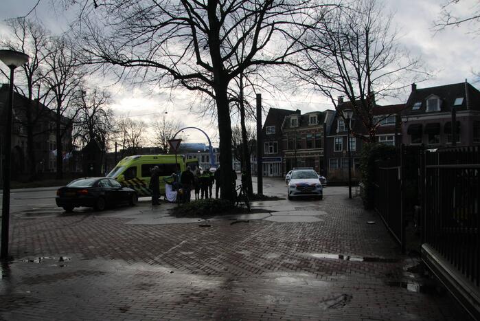 Botsing tussen auto en fietser