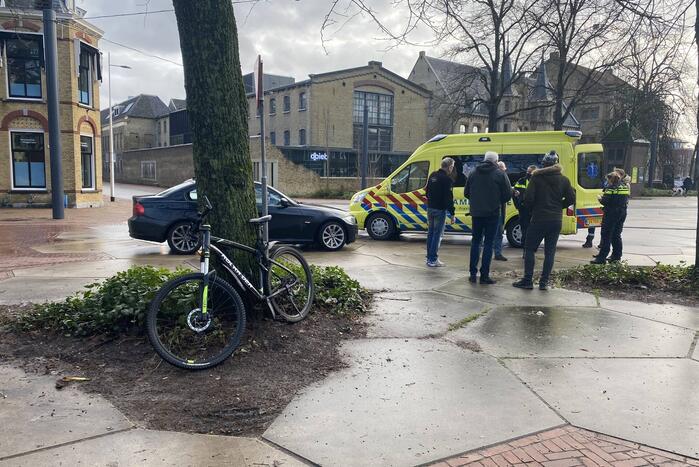 Botsing tussen auto en fietser