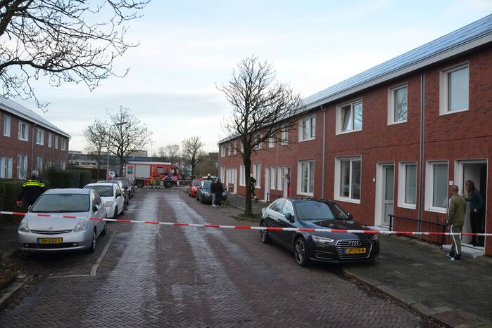 Straat afgesloten door gaslucht